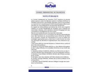 Réaction du Conseil présidentiel sur la déportation d&rsquo;Haïtiens par la République dominicaine