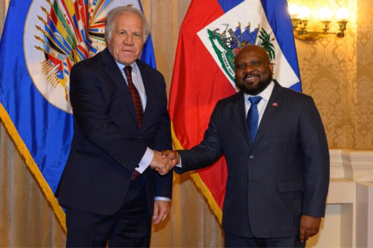 Le Conseiller-Président Smith Augustin a rencontré le Secrétaire général de l’OEA pour la sécurité en Haïti