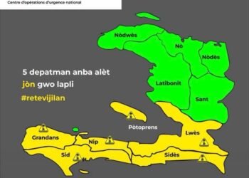 Haïti-Météo : Des pluies intenses attendues, cinq départements en alerte jaune